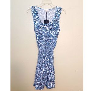 💙JANE&DELANCEY BLUE FLORAL PLEATED DRESS NEW SZ M